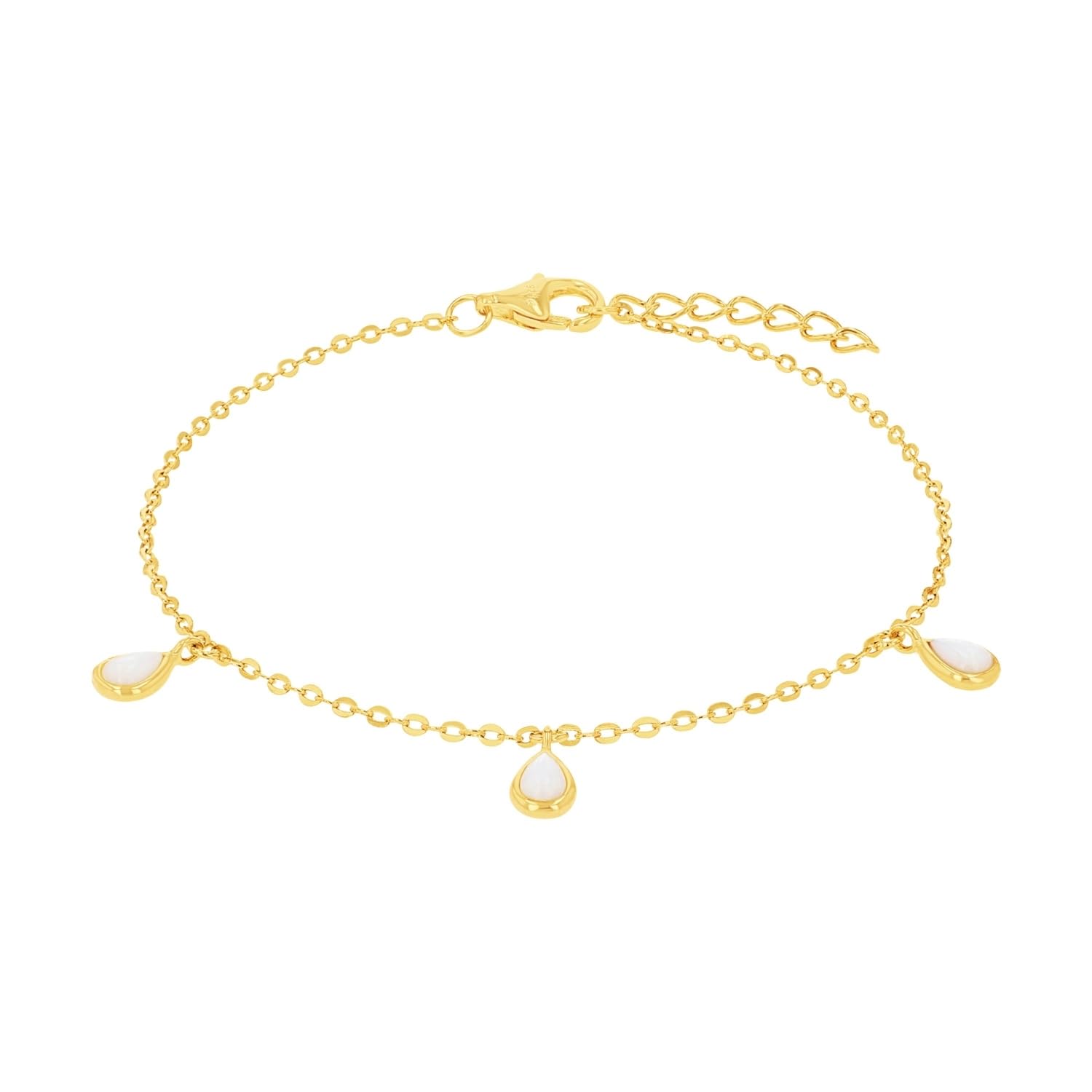amor-2036014-armband-925-silber-perlmutt-gold-17-2-cm-damen image 1
