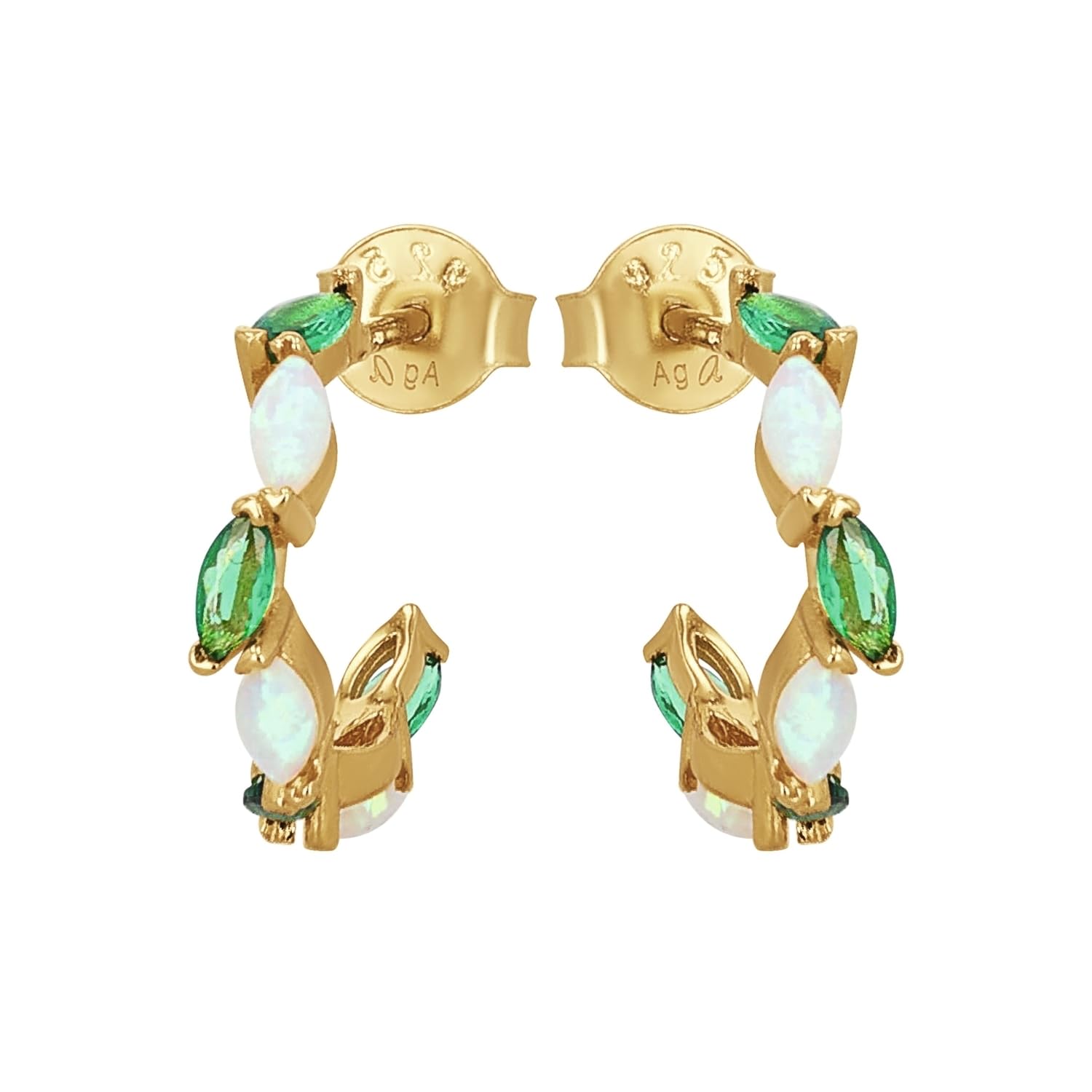 amor-2037010-creolen-925-silber-gold-zirkonia-opal-1-2-cm image 3
