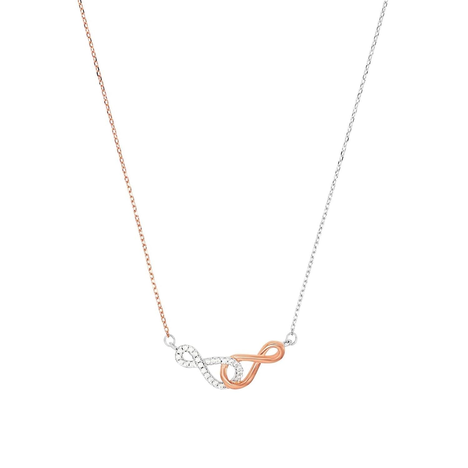 amor-kette-anh-nger-9123971-infinity-bicolor-42-3-cm image 1