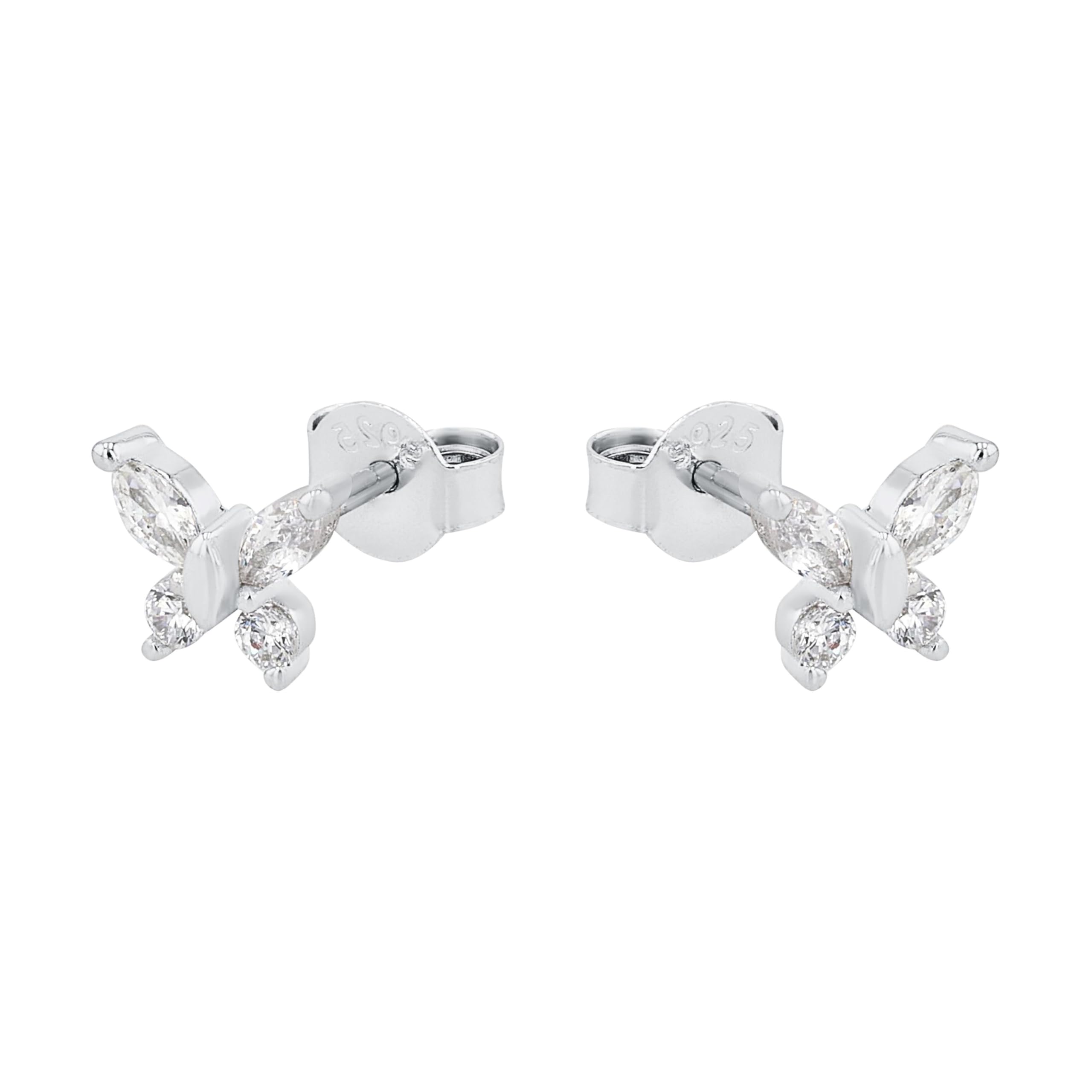 amor-ohrstecker-silber-925-wei-er-schmetterling-zirkonia image 3