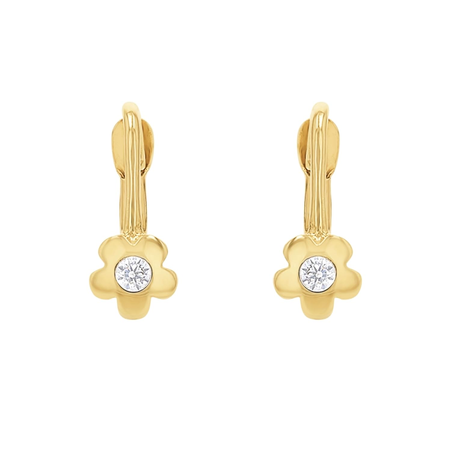 amor-ohrschmuck-ohrh-nger-blume-gold-1-3-cm-zirkonia image 4