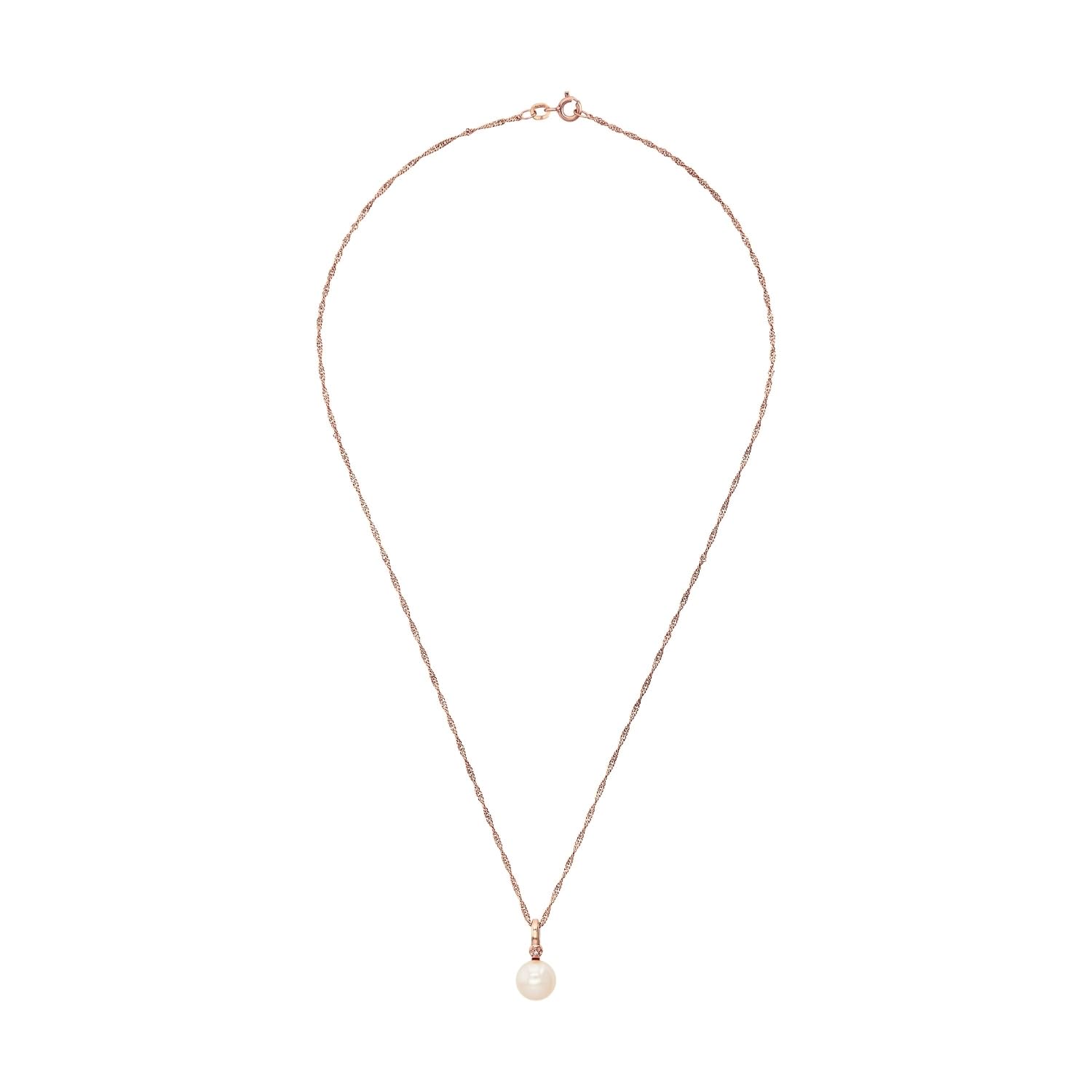 amor-2022075-kette-silber-45cm-perle-zirkonia-rosa-geschenkbox image 4
