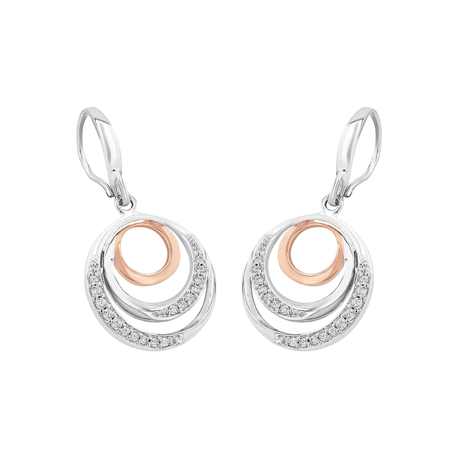 amor-ohrschmuck-9596805-ohrh-nger-bicolor-3-cm-zirkonia image 3