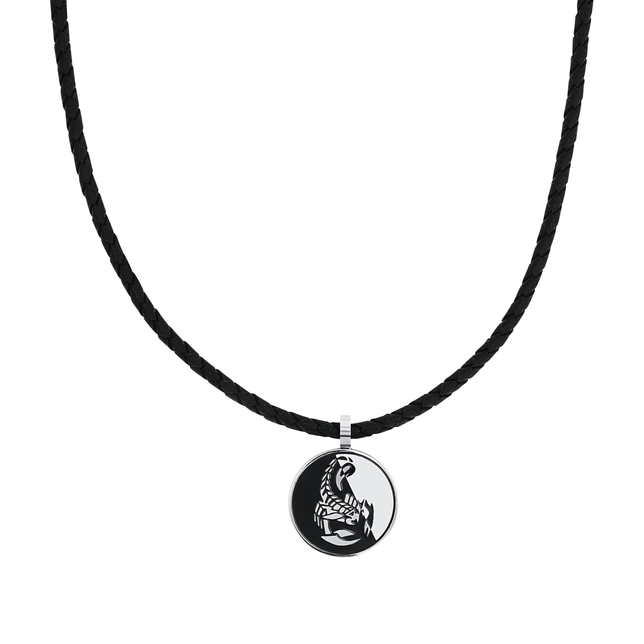 amor-halsschmuck-scorpions-lederkette-skorpion-45-5-cm image 1