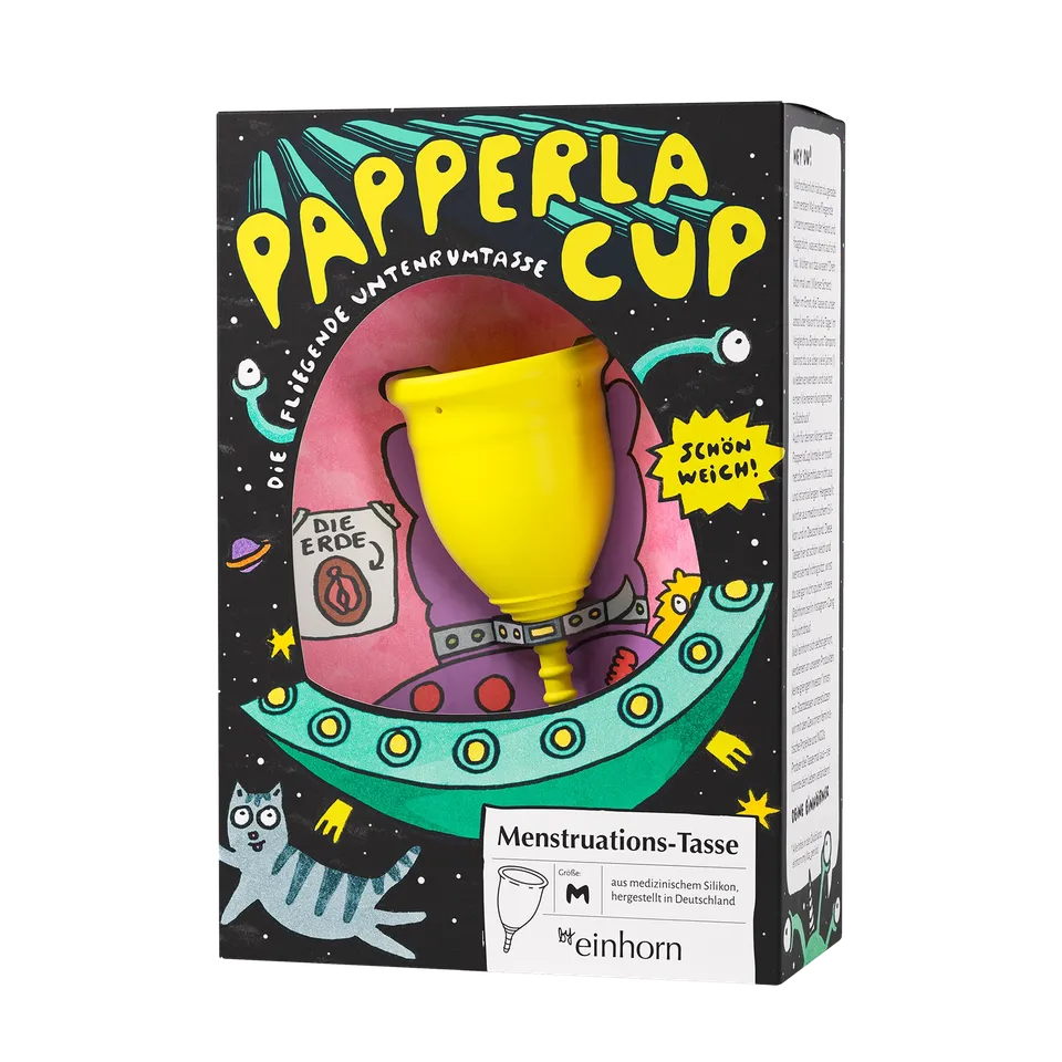 einhorn-papperlacup-menstruationstasse-medizinisches-silikon image 1
