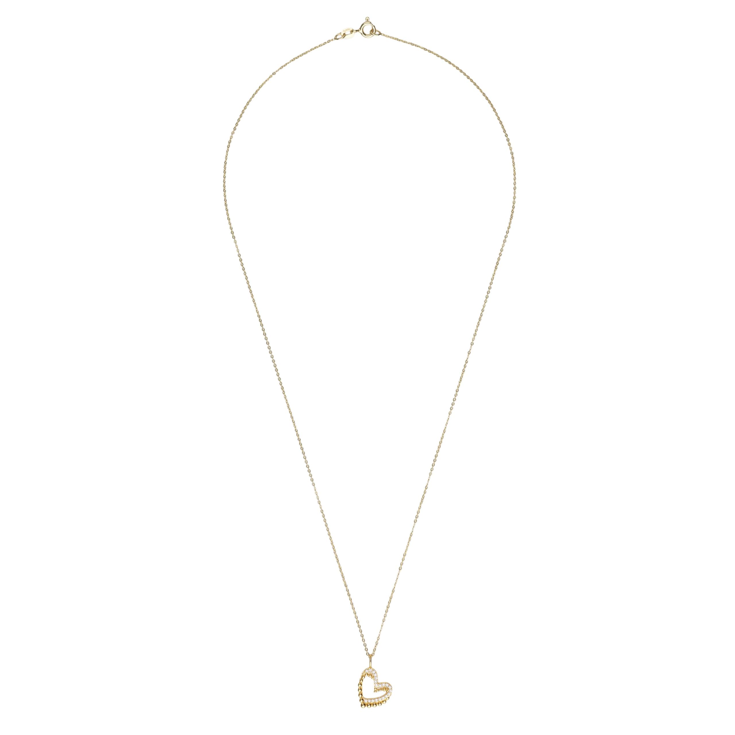 amor-halsschmuck-kette-amr-n0030-925-silber-gold-herz-zirkonia image 4