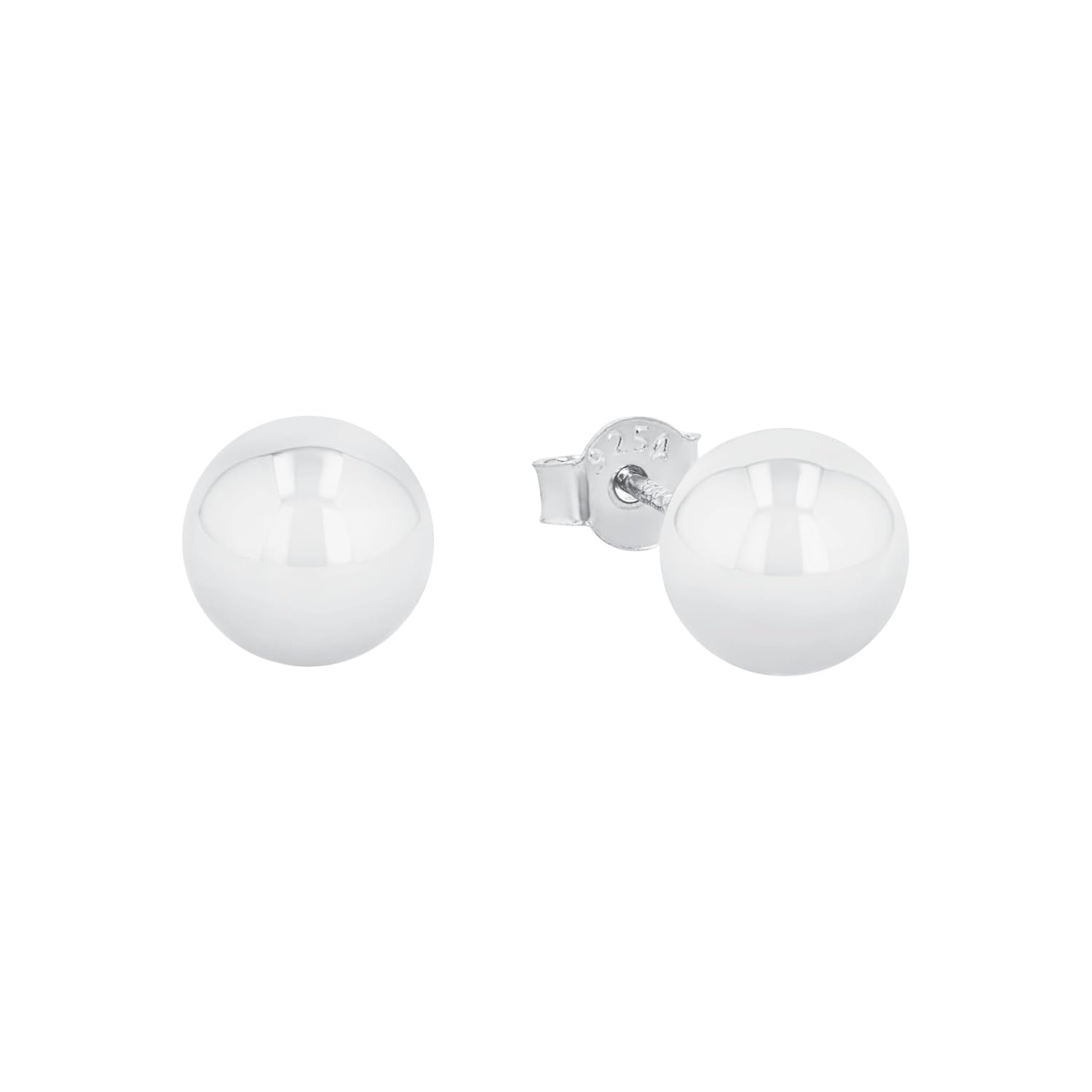 amor-ohrschmuck-ohrstecker-silber-0-8-cm-rhodiniert image 1