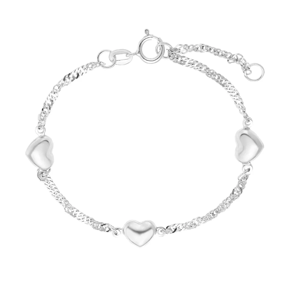 amor-armschmuck-herzen-armband-925-silber-kinder image 1