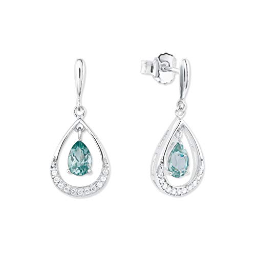 amor-ohrschmuck-2023895-ohrh-nger-silber-gr-n-2-2-cm image 7