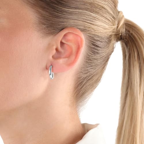 amor-ohrschmuck-creolen-925-silber-schwarz-14-mm image 7