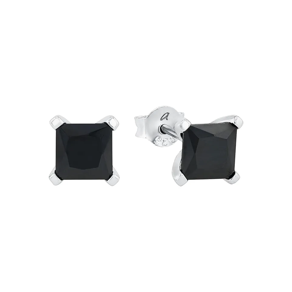 amor-ohrstecker-2022997-schwarz-zirkonia-0-8-cm-silber image 1