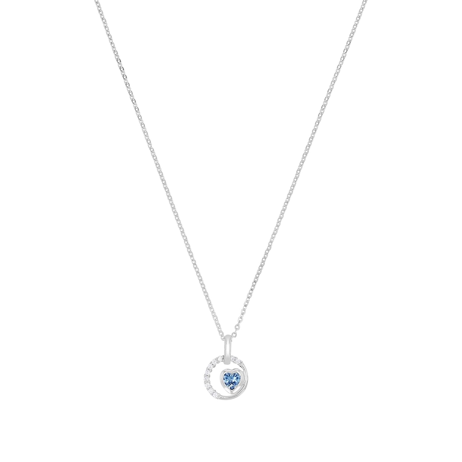 amor-2036921-kette-herz-blau-45-cm-925-silber-zirkonia image 1