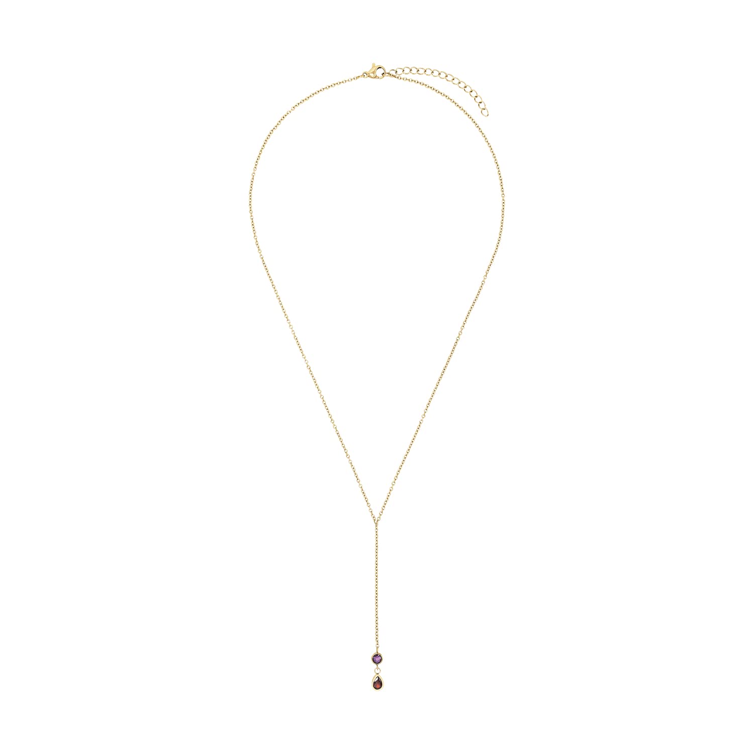 amor-2034295-kette-edelstahl-zirkonia-gold-45-5-cm-damen image 2