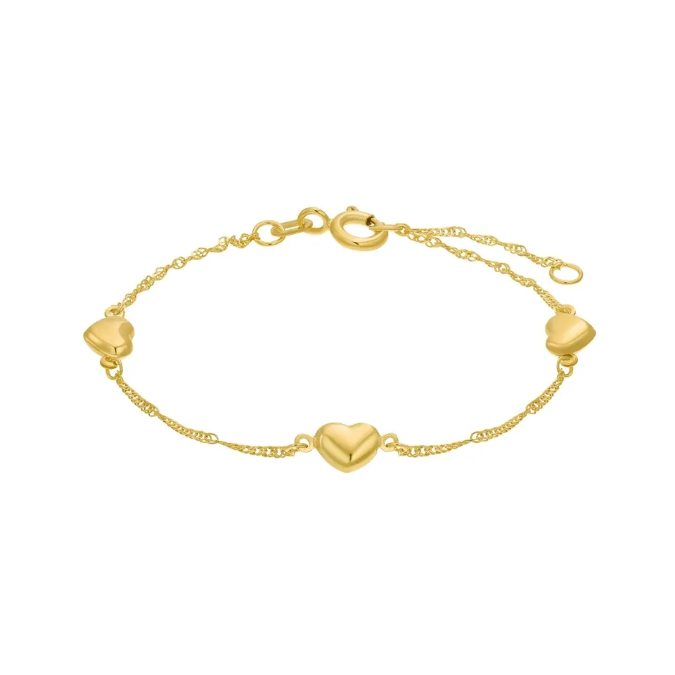 amor-armschmuck-kinderarmband-375-gold-herz-armband-echtgold image 1