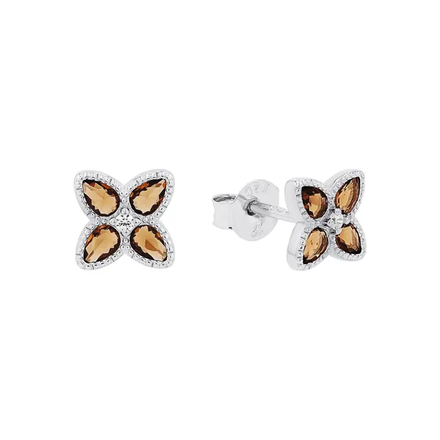 amor-ohrschmuck-ohrstecker-kleeblatt-925-silber-9-mm-2100156 image 1