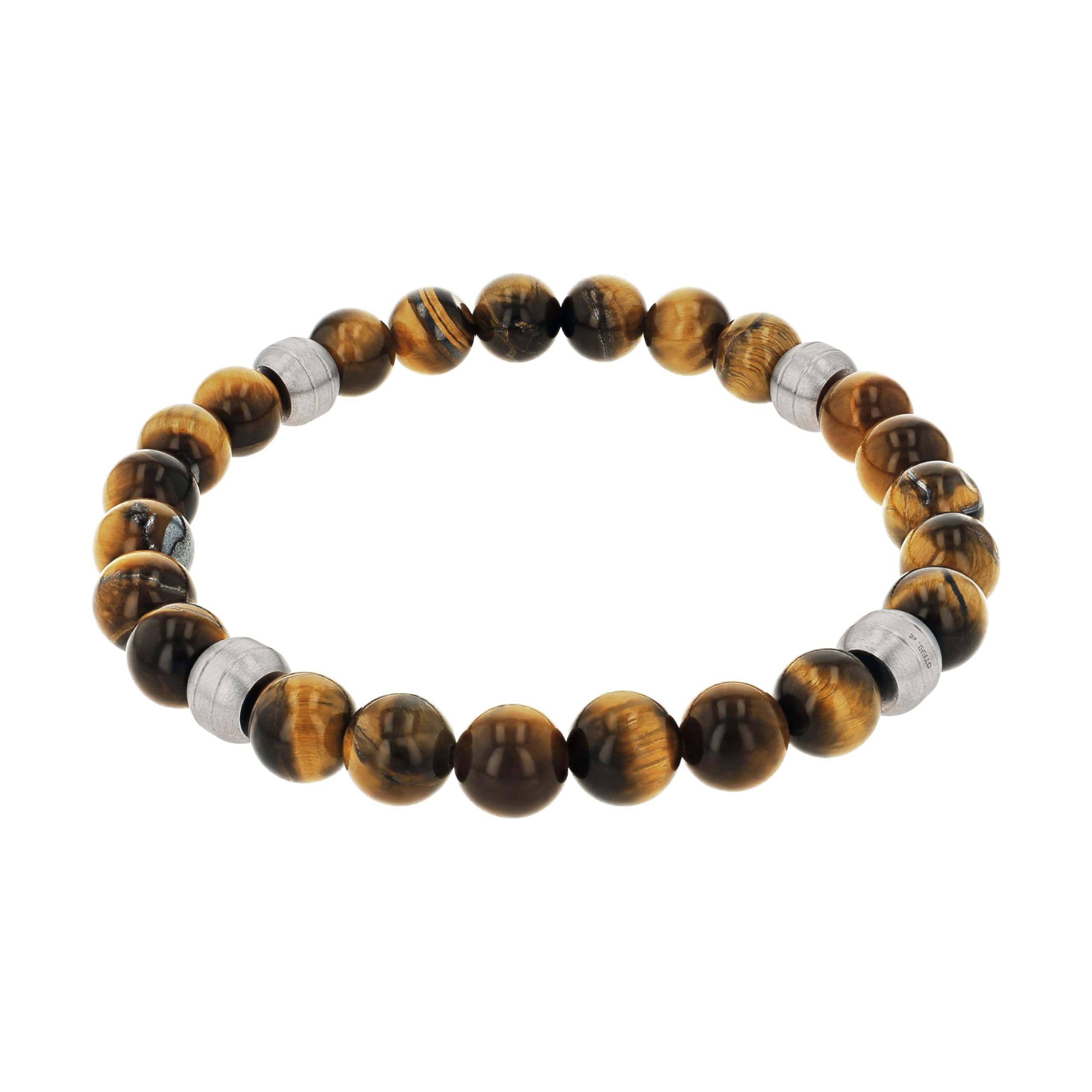 amor-2040305-armband-tigerauge-19-cm-edelstahl-herren image 1