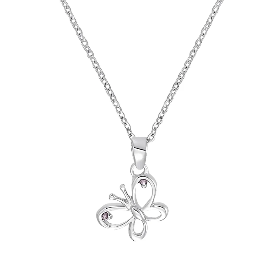 amor-halsschmuck-kinder-kette-schmetterling-silber-35-3cm image 1
