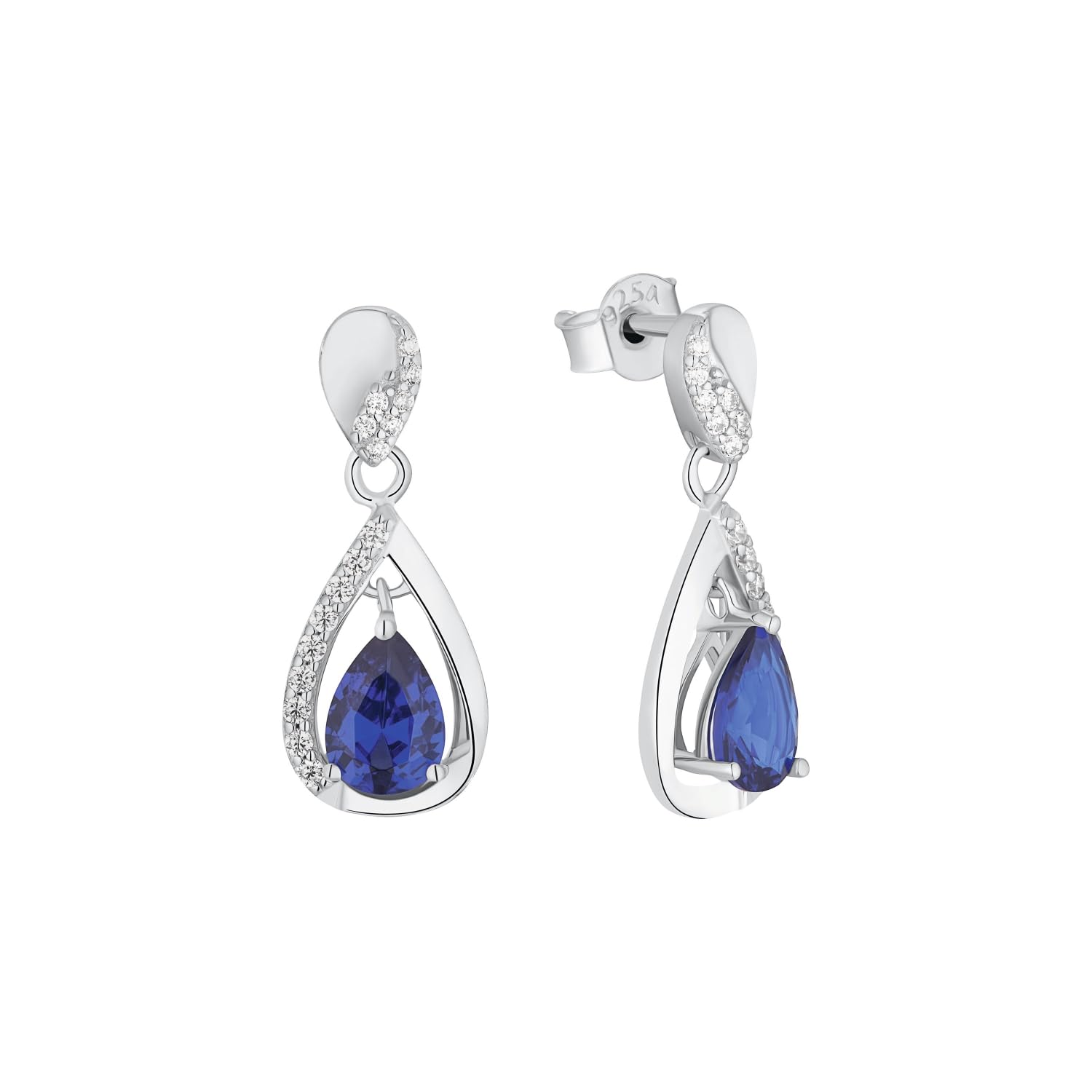 amor-kugel-schwarz-ohrh-nger-925-silber-mit-zirkonia image 6