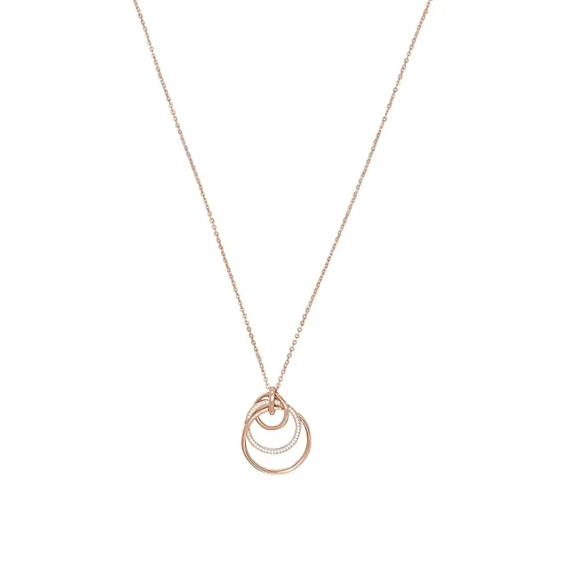amor-halsschmuck-kette-anh-nger-70-cm-ros-zirkonia image 1
