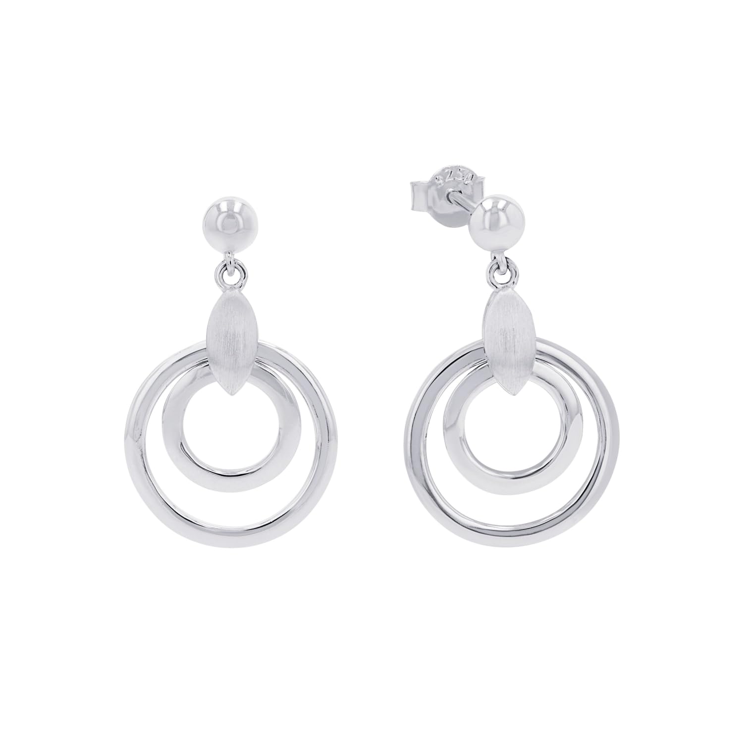 amor-ohrschmuck-2017165-ohrh-nger-silber-2-7-cm-kreise image 1