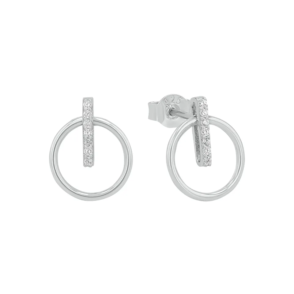 amor-ohrschmuck-ohrstecker-925-silber-zirkonia-amr-e0097-damen image 1