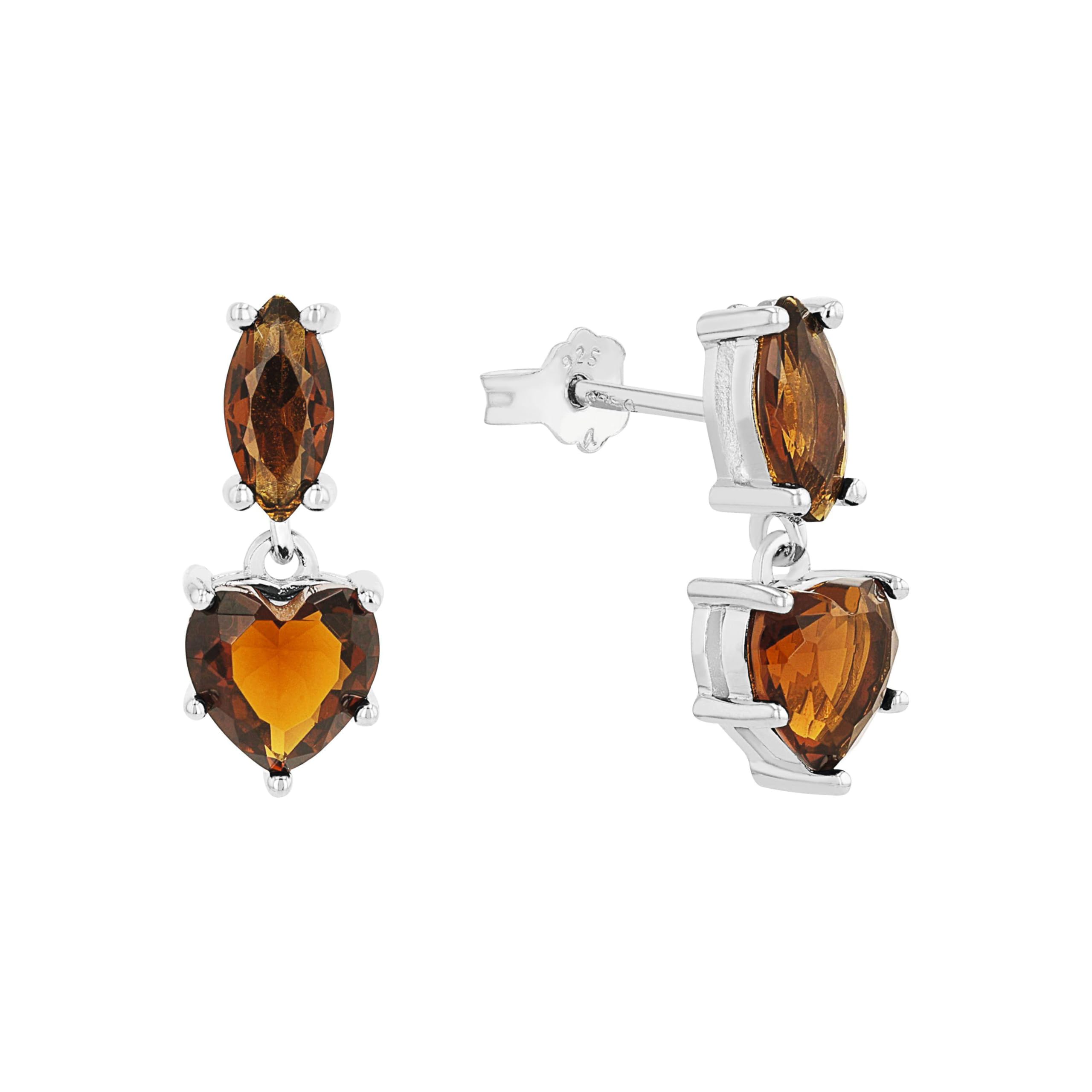 amor-ohrh-nger-2100158-herz-silber-15-mm-glas-damen image 1