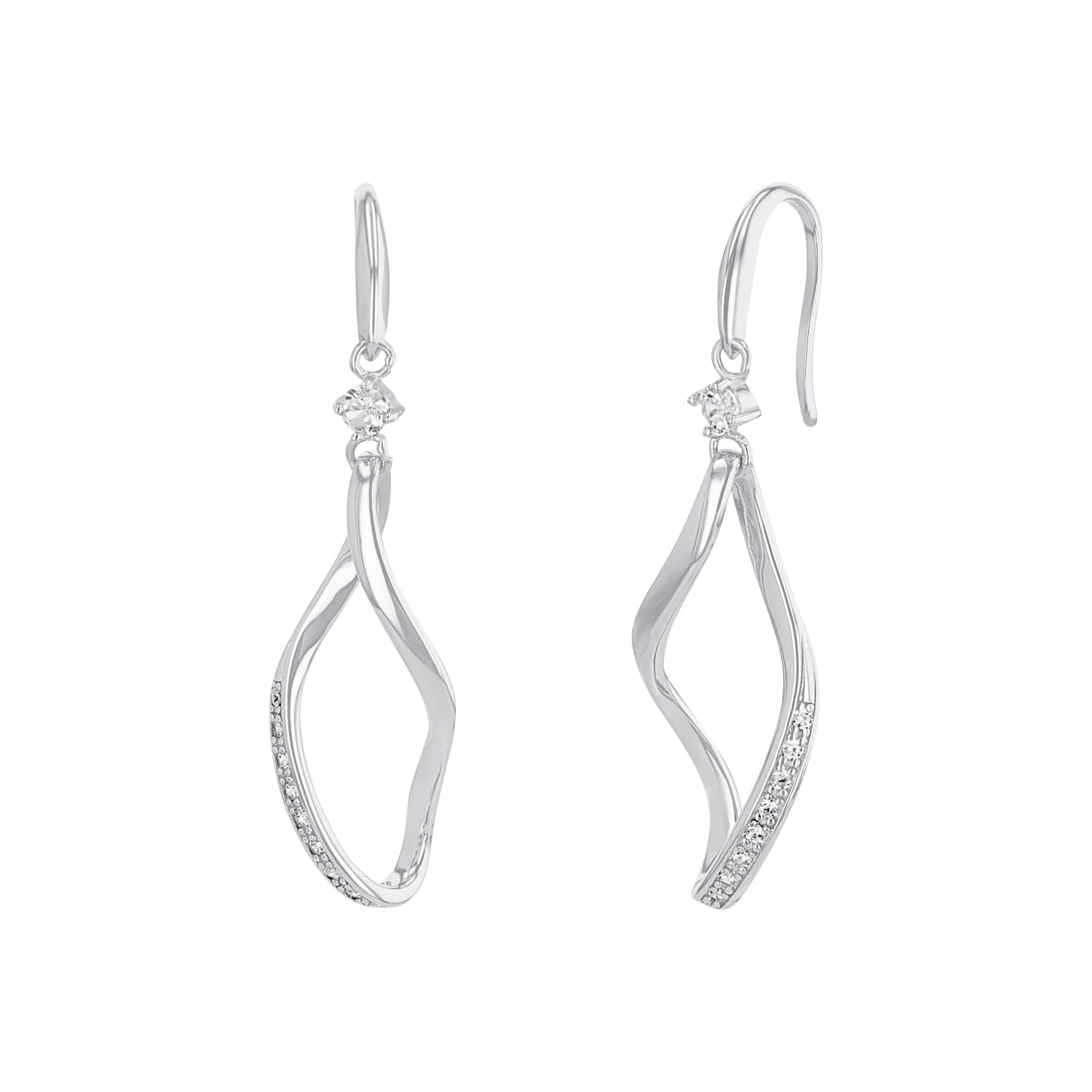 amor-ohrschmuck-2023884-ohrh-nger-silber-zirkonia-4-7cm image 1