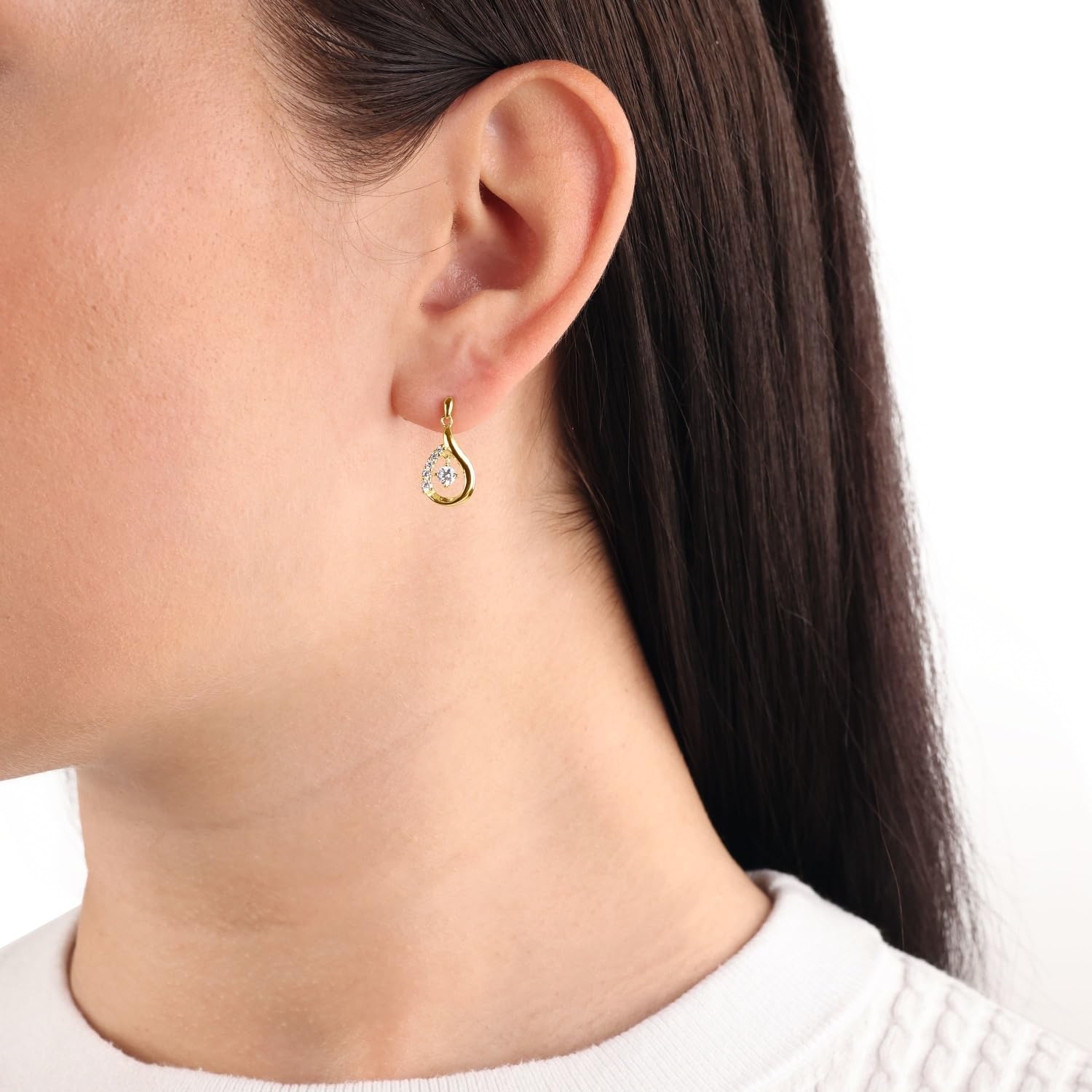 amor-ohrschmuck-ohrh-nger-9616879-tropfen-gold-zirkonia image 4