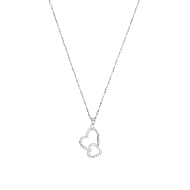 amor-halsschmuck-9188307-herzkette-42-cm-silber-zirkonia image 1