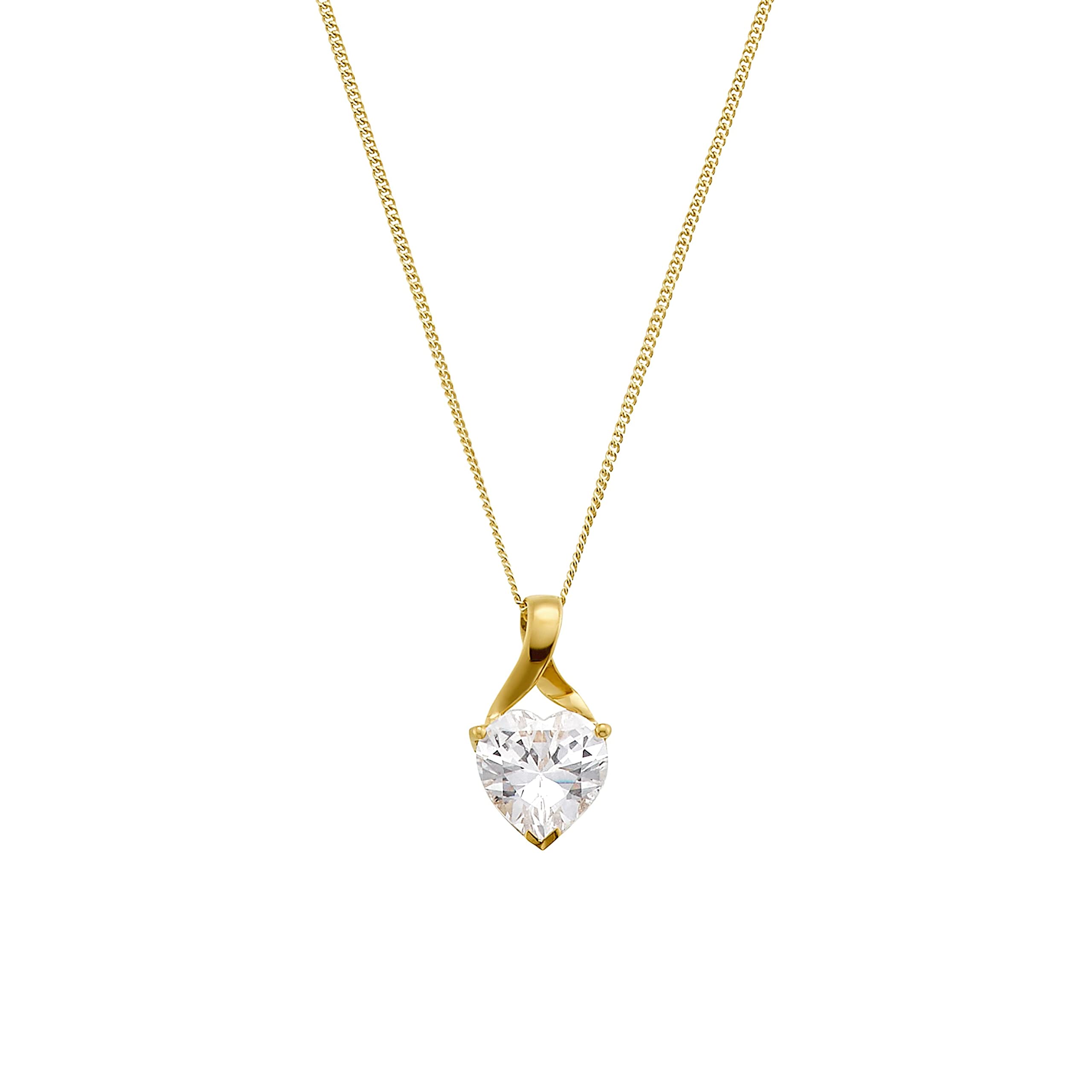 amor-halsschmuck-kette-gold-herz-zirkonia-42-cm image 1